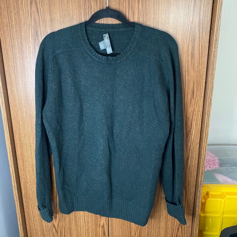 Daniel Cremieux Cashmere Sweater Mens Medium Green CrewNeck Signature Collection